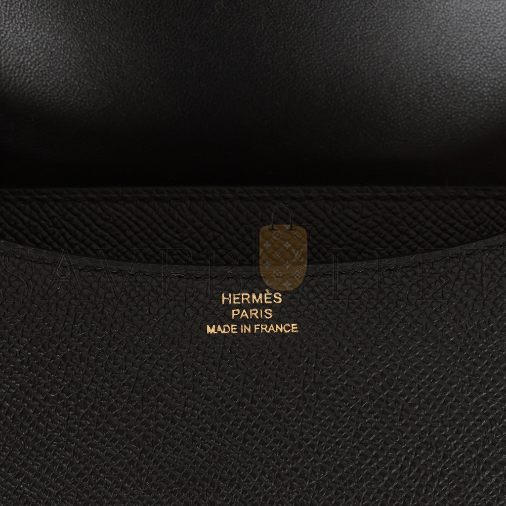 H**mes constance 18 black epsom rose gold hardware (18*16*6cm)